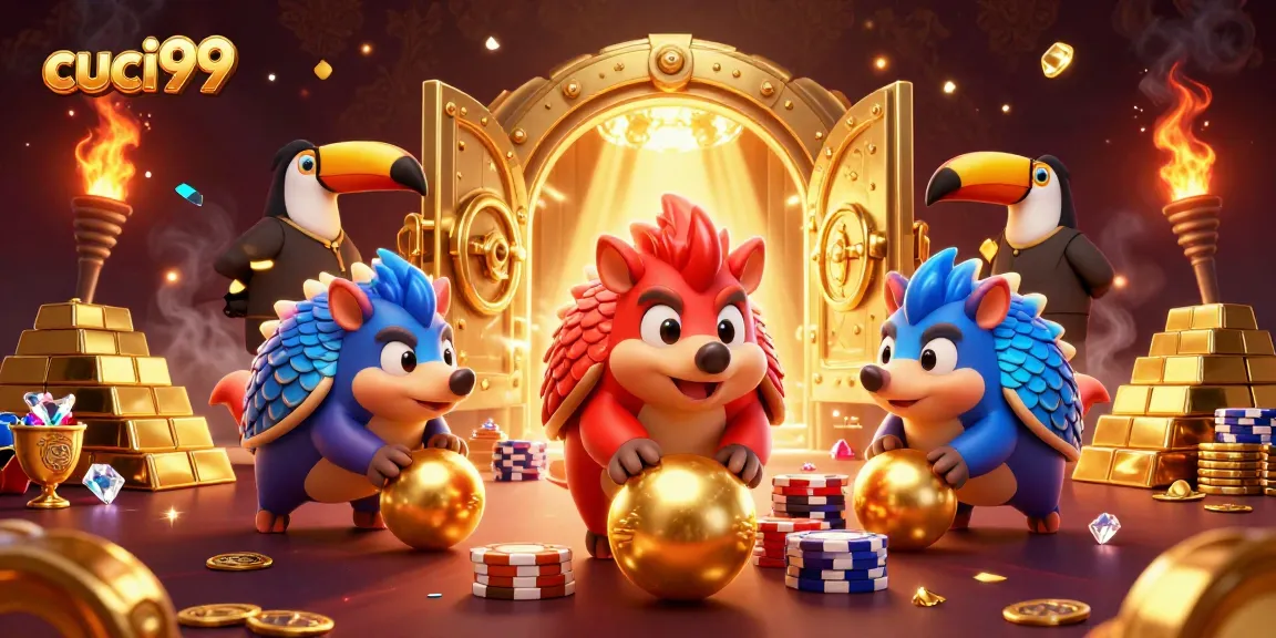 Compete in vibrant cuci99 online games featuring fun pangolin characters and treasures.