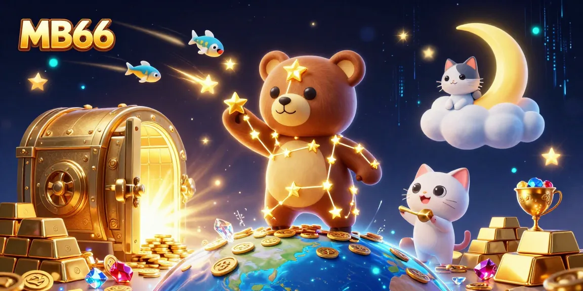 Experience thrilling gameplay at MB66 casino with golden treasure and captivating characters.
