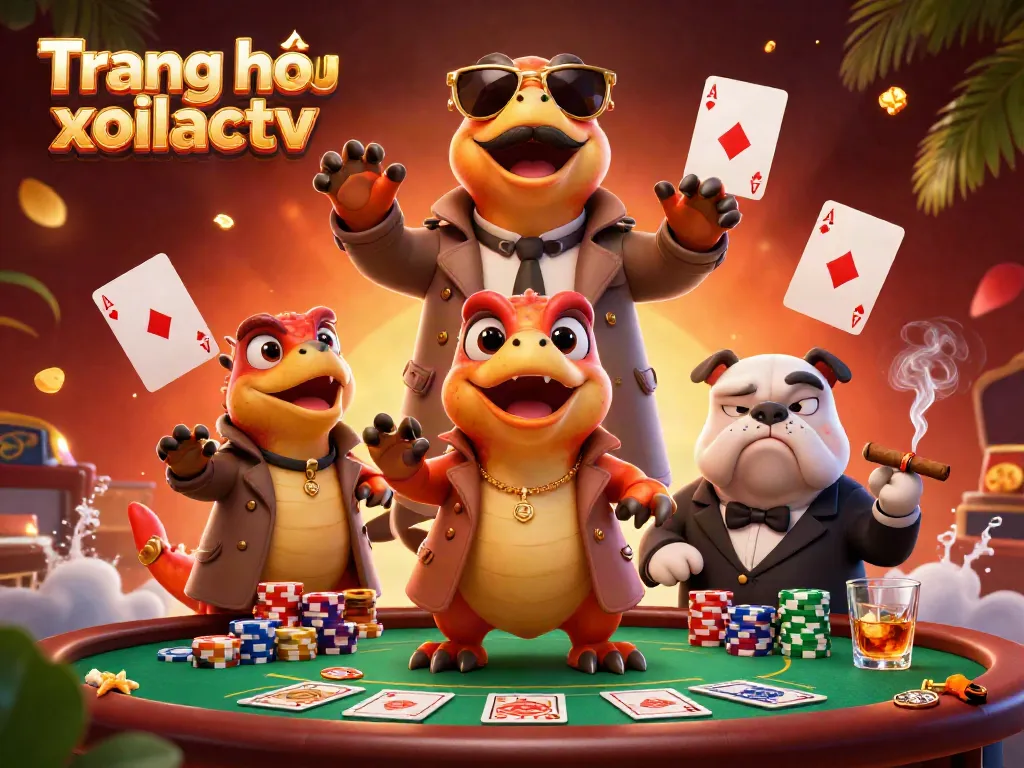 Engage with Trang chủ xoilactv at a VIP casino scene featuring vibrant raptors.