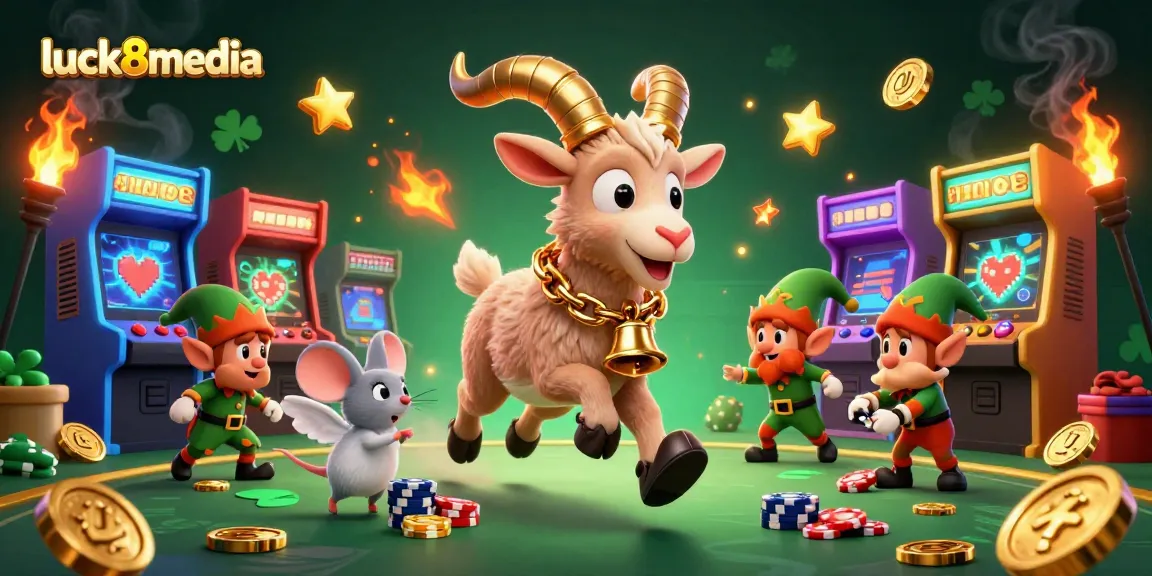 Engage with luck8media through festive casino action featuring unique characters in a vibrant gaming world.