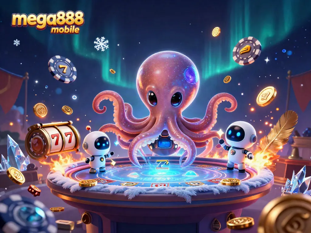 Engage with mega888 mobile and win exciting casino rewards with our vibrant illustration!