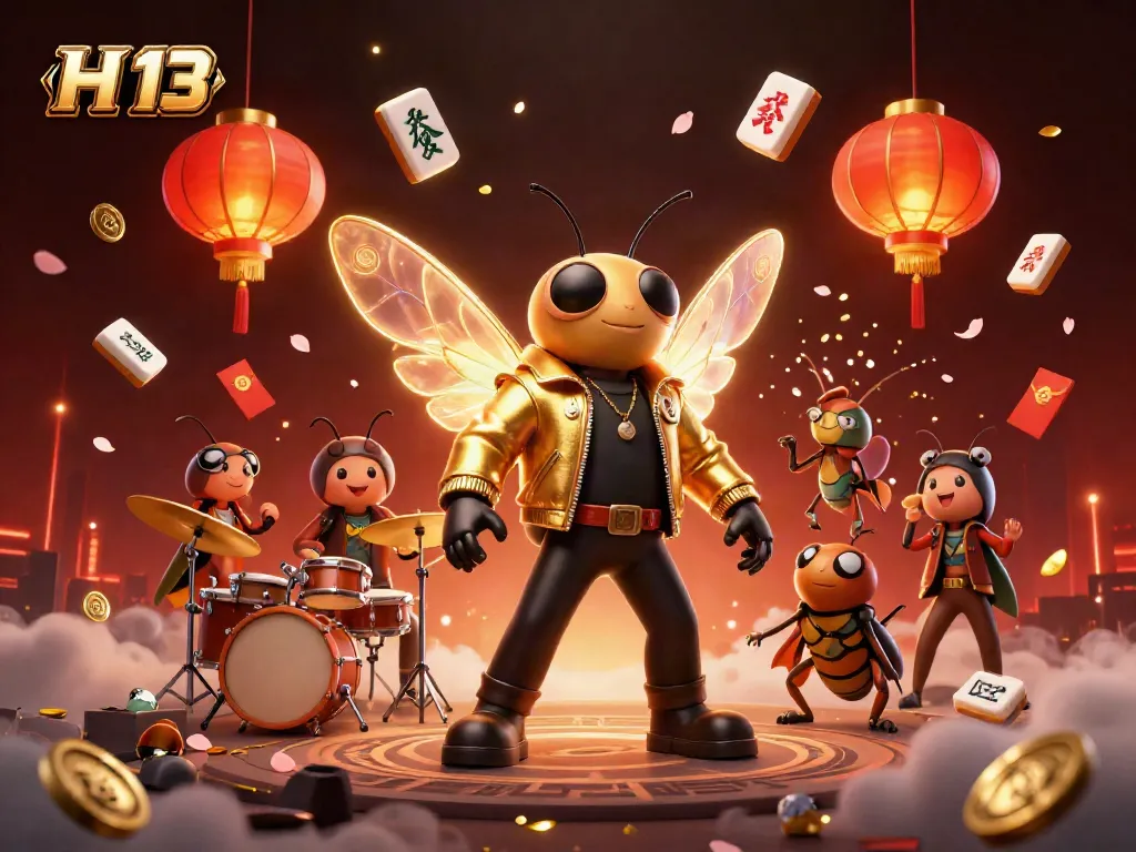 Experience high-stakes excitement at H 13 with vibrant casino elements and thrilling characters.