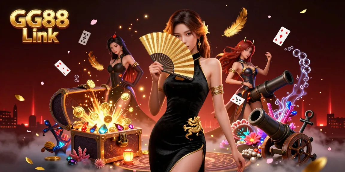 Engage with GG88 Link, experiencing a vibrant casino world with captivating visuals and rich gaming elements.