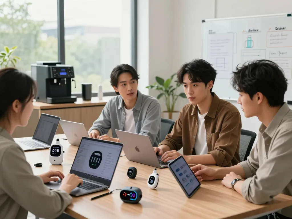 Explore the latest tech gadgets 2078 in a modern workspace showcasing innovative Bluetooth devices.