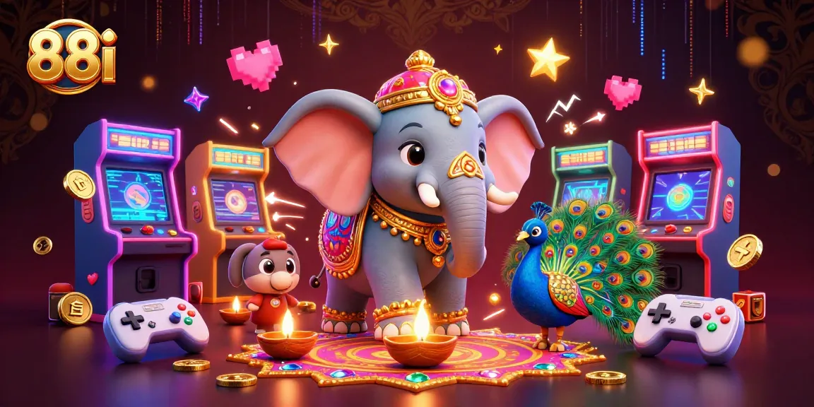 Experience the excitement at 88i with a vibrant casino scene featuring engaging characters and dynamic game elements.
