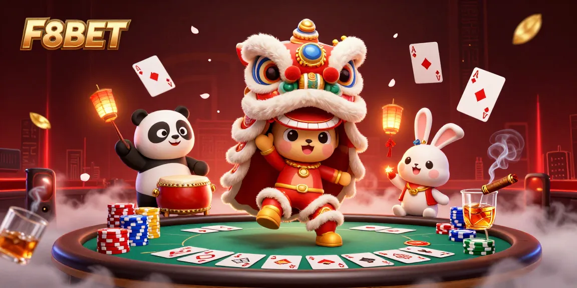 F8BET offers an immersive gaming experience with a lively scene that celebrates tradition and the excitement of gambling.