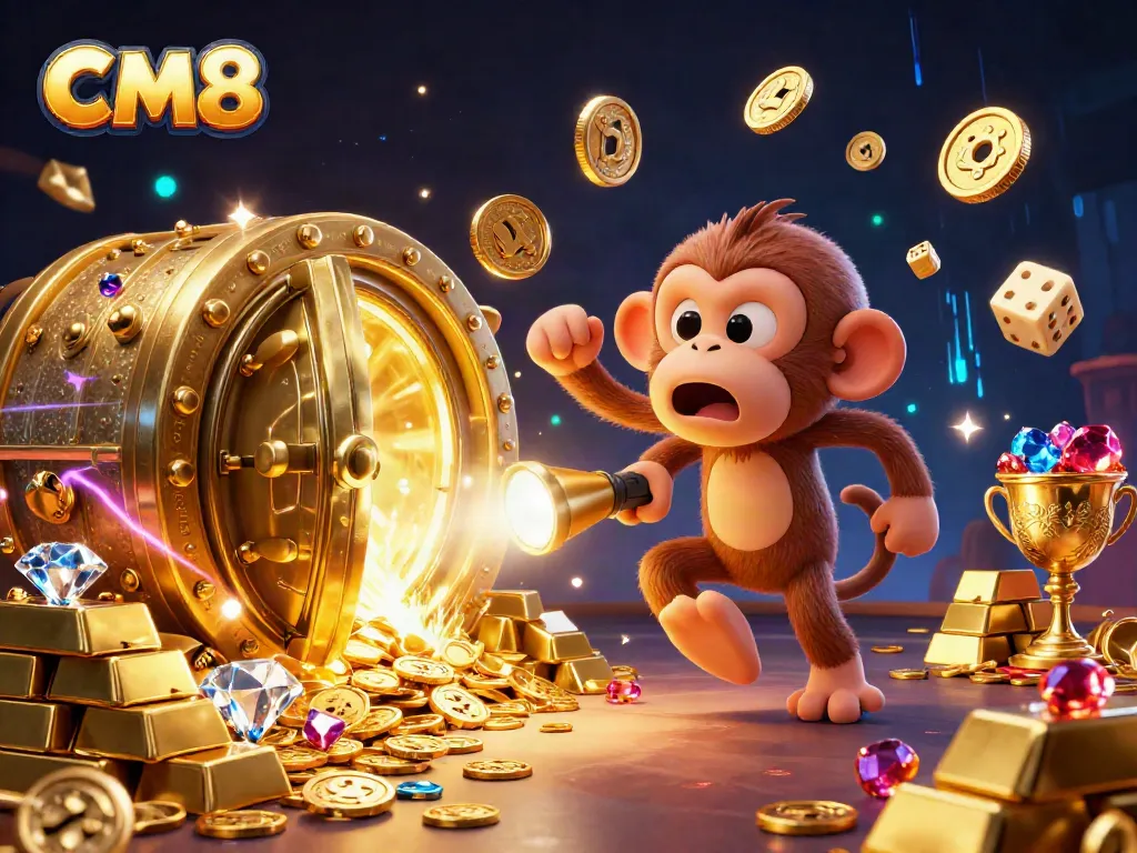 Experience CM8 casino excitement with a playful poltergeist monkey and treasure-filled adventure.