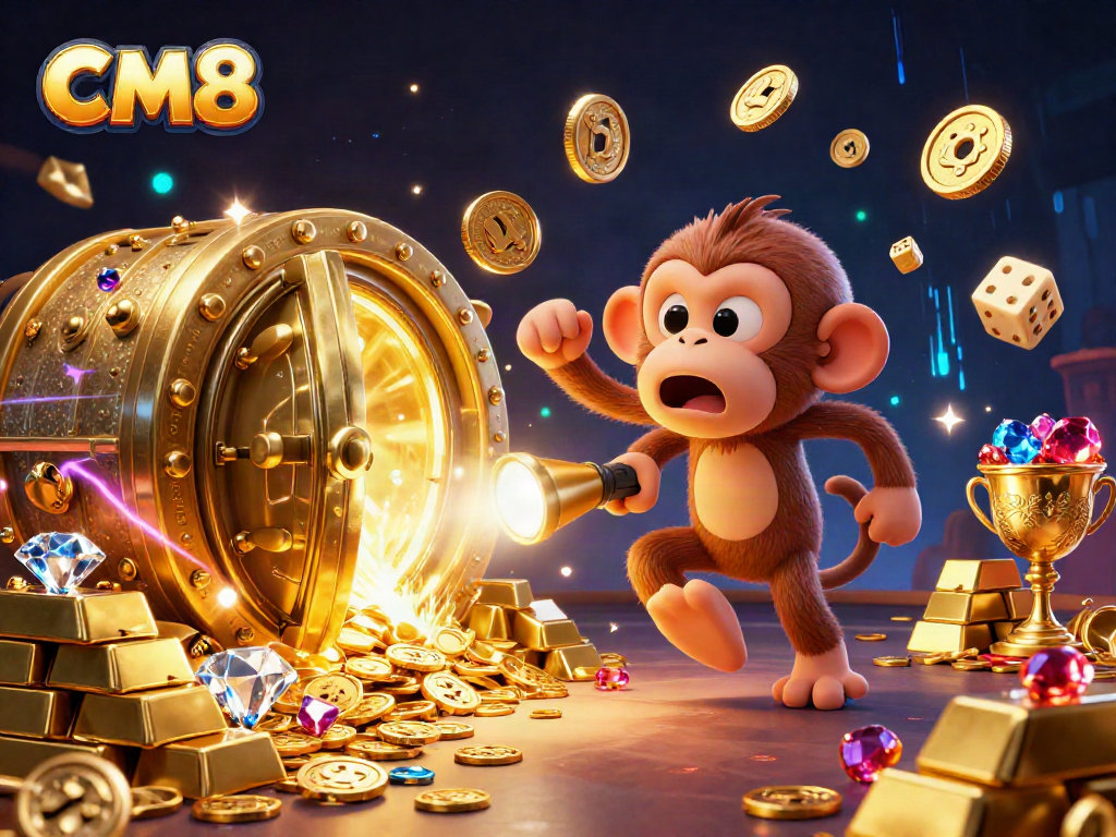 Experience CM8 casino excitement with a playful poltergeist monkey and treasure-filled adventure.