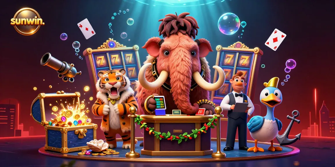 Experience the excitement at sunwin. with a thrilling casino scene featuring a bouncer in action.